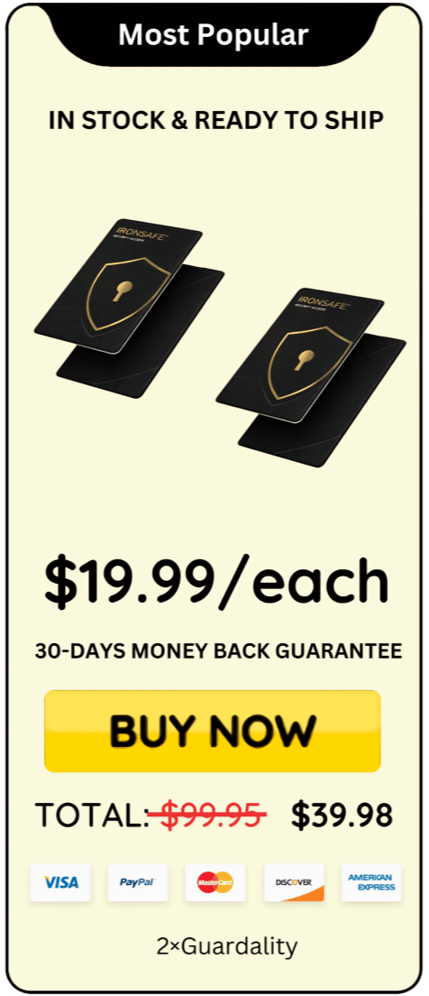 Guardality Safe Card Protection offer price 