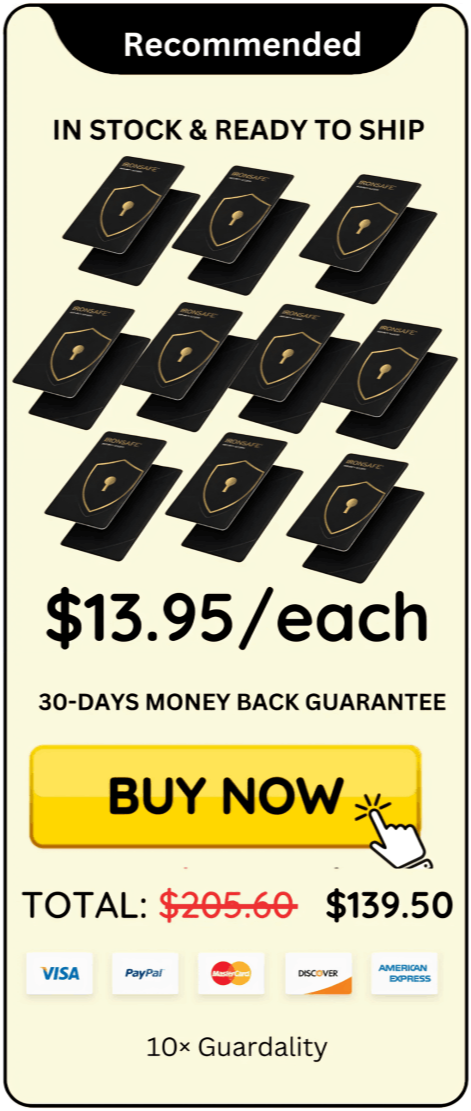 Guardality Safe Card Protection offer price 